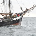 Der Segler "Fridtjof Nansen" mit etwas Seegang. 
Aufgenommen von der "Mare Frisium".