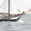 Der Segler "Fridtjof Nansen" mit etwas Seegang. 
Aufgenommen von der "Mare Frisium".