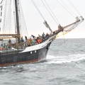Der Segler "Fridtjof Nansen" mit etwas Seegang. 
Aufgenommen von der "Mare Frisium".
