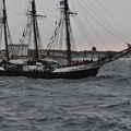 Der Segler "Fridtjof Nansen" mit etwas Seegang. 
Aufgenommen von der "Mare Frisium".