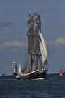 Die "Morgenstern" vor Warnemünde (einlaufend).
