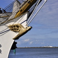 Der Bug der  "Gorch Fock"