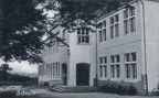 Clausewitzstr 05 Schule Postkarte Ausschnitt ca 1955